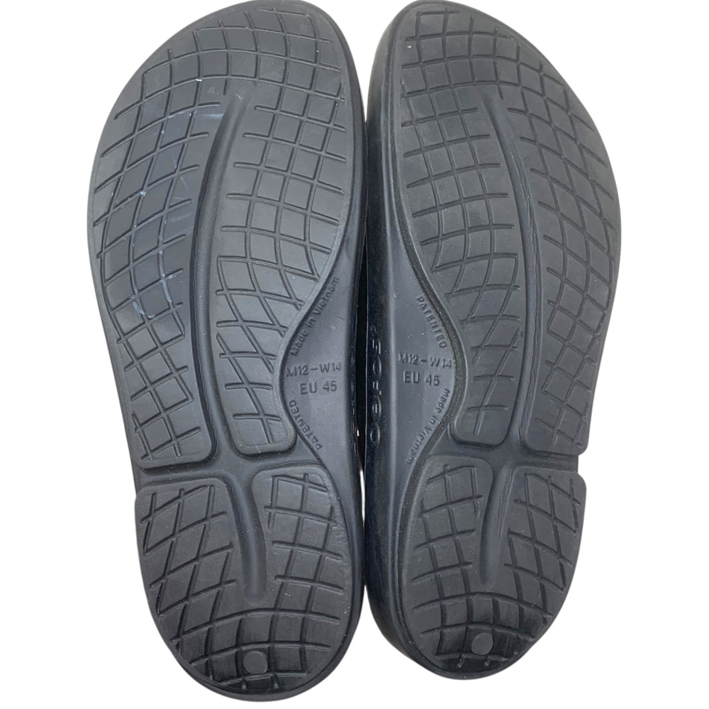 OOFOS OOahh Recovery Slide Sandals Men's Black Comfort Slides Size 12 EU 45 - Picture 6 of 7